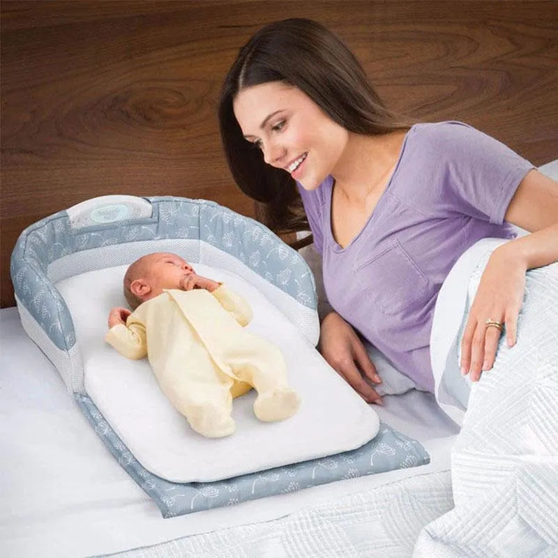 Newbabywish Portable Baby Nest Bed Safe Co Sleeping With Newborn