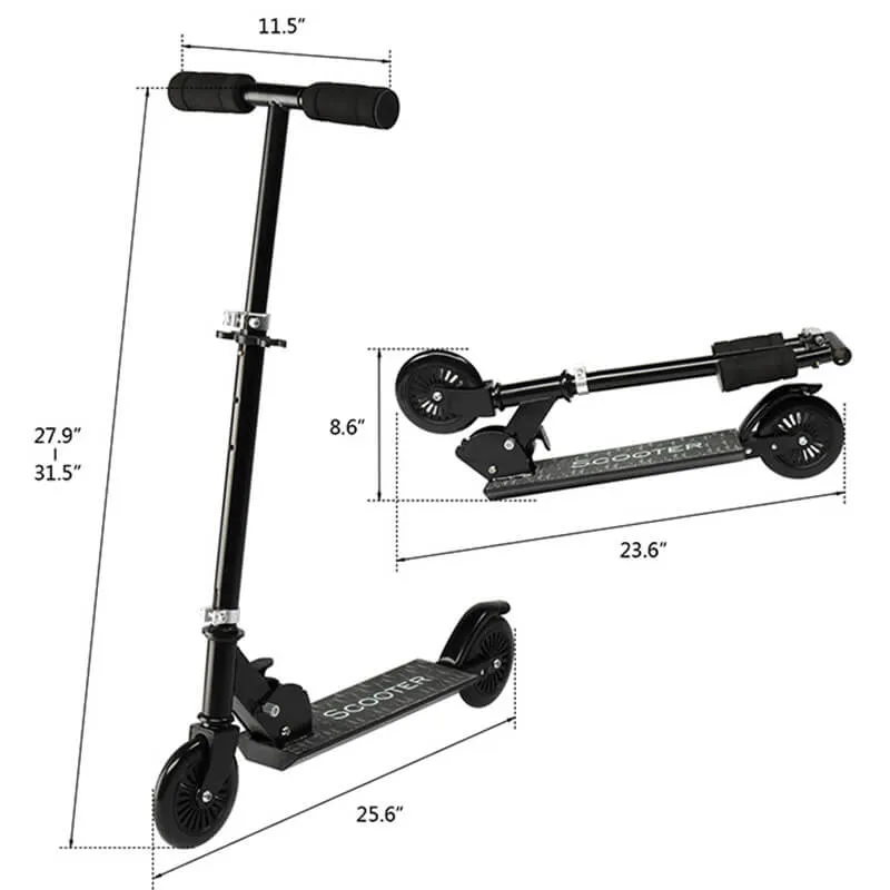 2 Wheel Kids Pro Scooters For 3-6 Year Old